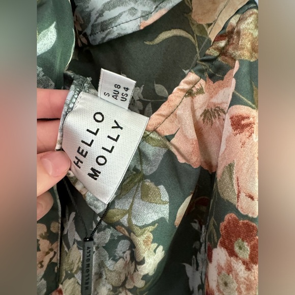 NWT Hello Molly Mariposa Midi Dress Sage - Small - Picture 7 of 7